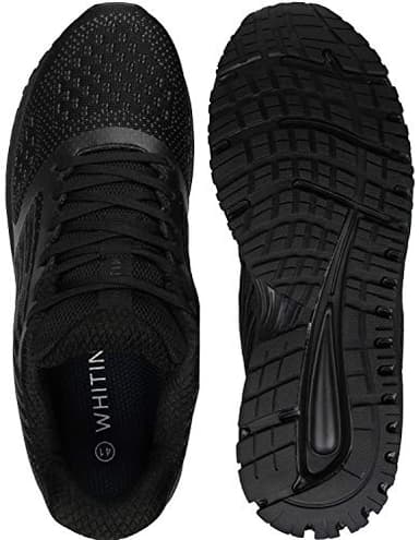 Joomra Whitin Men's Running Sneakers Walking Workout Gym Jogging Shoes Size 10 Black Casual Knit Trekking Treadmill Athletic Male Runny Tennis Comfortable Footwear 44 - Image 7