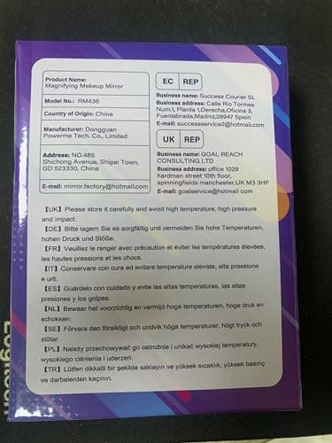 GOMIPURU Travel Mirror with Light, 1x/30x Magnifying Mirror with 3 Color Lights and Adjustable Brightness, 4.5x3.9 inch Small Compact Hangable Hand Pocket 3 Way Mirrors, Comes with Tweezer - Image 9