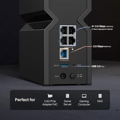 TP-Link Tri-Band BE9300 WiFi 7 Router (Archer BE550) - 6-Stream, Full 2.5G Ports w/ 6 Internal Antennas, Up to 2,000 Sq Ft, Add Easy-Mesh Device for Extended Coverage, VPN Support, Free Expert Support - Image 7