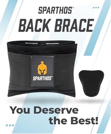 Sparthos Back Brace for Lower Back Pain - Immediate Relief from Sciatica, Herniated Disc, Scoliosis - Breathable + Lumbar Support Pad - For Men & Women - Fits 31–38″ Waist (Small, Check Size Chart) - Image 8