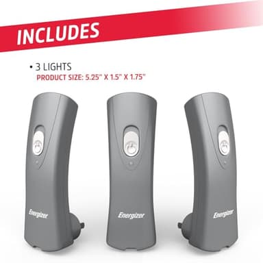 Energizer Flashlight LED Rechargeable Plug-in Light (3-Pack), Emergency Flashlight Auto-on Function, Power Outage Lights - Image 6