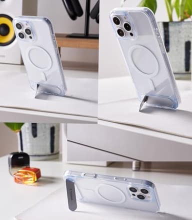 TORRAS for iPhone 16 Pro Max Case Diamond Clear | Strong Magnetic & Seamless Stand, Fit for MagSafe, Military-Grade Drop Protection, Sturdy Adjustable Built-in Kickstand, Slim Anti-Yellowing - Image 7