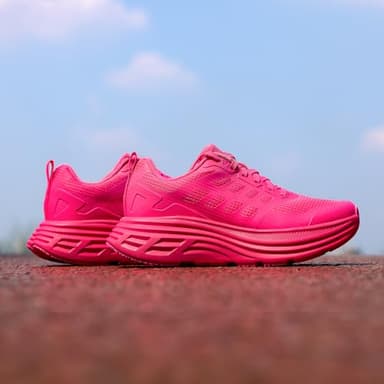 NORTIV 8 Women's Walking Shoes Cushion Running Tennis Shoes ActiveFloat Non-Slip Comfortable Breathable Workout Gym Sports Athletic Fashion Sneakers,Size 8,Hot Pink,SNWS245W - Image 8