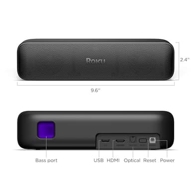Roku Streambar SE | 2-in-1 TV Soundbar with Built-in 4K/HD/HDR Streaming, Premium Speakers, & Enhanced Speech Clarity for Crisp, Clear Dialogue - Quick Guided Simple Setup (Renewed) - Image 6