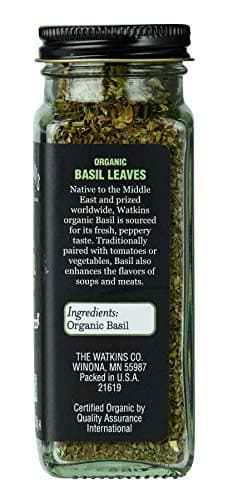 Watkins Gourmet Organic Spice Jar, Basil, 0.71 Oz - Image 2