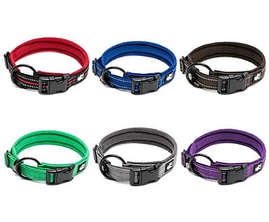 WINHYEPET True Love Dog Collar Reflective Sandwich Lining Nylon Webbing Comfortable and Safe Adjustable Buckle Convenient Used for Walking for Samll/Medium/Large Neck Ring TLC5011(Gray,L) - Image 3