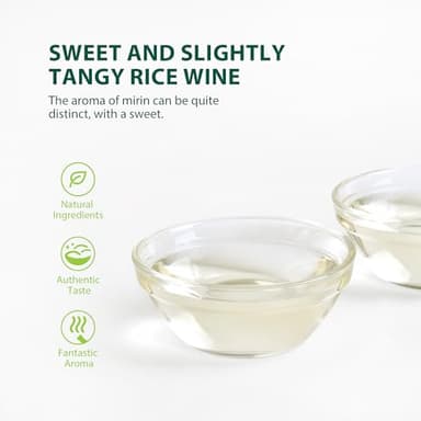 Soeos Mirin, Japanese Cooking Wine, 1.8 L (Pack of 1), Mirin Rice Wine, Authentic Natural Sugar Sweet Rice Cooking Wine for Cooking, Condiments, Seasoning Homemade Sauces, Japanese Seasoning - Image 5