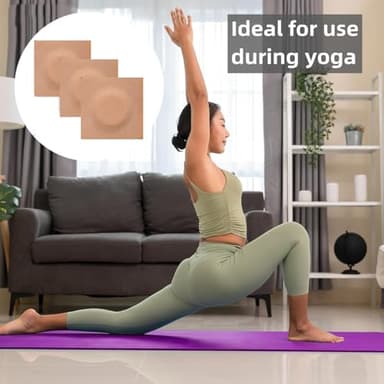 50pcs Disposable Castor Oil Pack Wrap Belly Button(Oil Not Included),Self-Adhesive Highly Absorbent Castor Oil Wrap Organic Cotton Easy to Use,Skin Color - Image 3