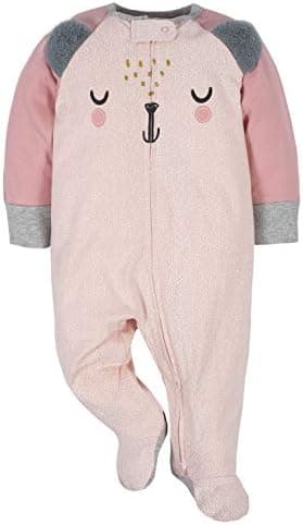 Gerber Baby Girls 4 Pack Sleep 'N Play Footie - Image 3