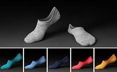 IDEGG No Show Socks Women 10 Pairs Low Cut Anti-Slid Novelty Athletic Casual Invisible Liner Socks (US, Numeric, 7.5, 9, Regular, Regular, Color B - 10 Pairs - 10 Colors) - Image 8
