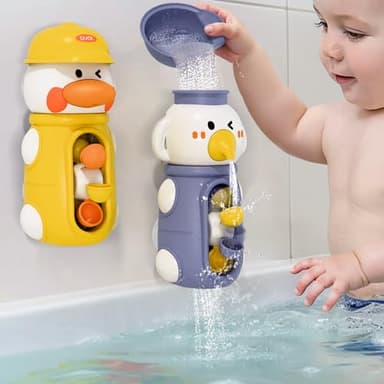 iPlay, iLearn Baby Bath Toys, Toddler Waterfall Bathtub Toy W/ Suction Cup, Kids Water Spinner for Tub Pool, Infant Duck Elephant Shower Bathtime, Birthday Gifts 12 18 Month 1 2 3 Year Old Boys Girls - Image 2