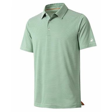 Golf Shirts for Men Dry Fit Moisture Wicking Casual Sport Short Sleeve Mens Golf Polo Shirts - Image 1