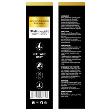 5% Minoxidil with Rosemary for Men and Women Hair Growth,Beard Growth Kit,Scalp Serum for Thicker Fuller Hair - Image 9