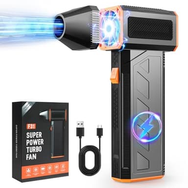 Electric Air Duster Rechargeable 130000RPM Super Power Air Blower Cordless 3 Gear Adjustable Hand Held Blower Turbo Compressed Air Duster Portable Mini Dust Blower for Computer Keyboard House Outdoor - Image 1