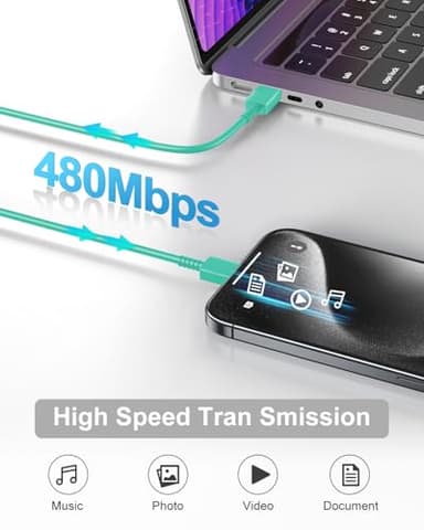 Type C Charger Fast Charging for iPhone 17 16 15, 2Pack [10FT&6FT] Long USB C Cable with 25W Phone Super Fast Charger Block Compatible with Galaxy S25/S24/Plus/Ultra,iPhone 15/16/17/Air/Plus/Pro Max - Image 3