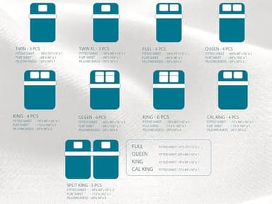 GOKOTTA King Size Bed Sheets 4 Piece Set, 100% Rayon Derived from Bamboo, Cooling for Hot Sleepers-Luxury Breathable Soft Sheets, Deep Pocket 16" Fitted Sheet with Elastic Corner Straps, Blue - Image 8