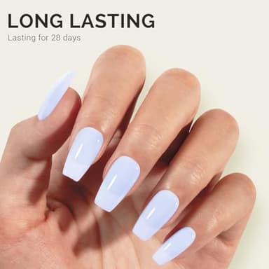 MelodySusie Jeweliver Gel Nail Polish, 0.5Fl Oz Light Blue Jelly Gel Polish Sheer Translucent Nude Soak Off UV LED Light Cure Spring Summer Colors Manicure Nail Art DIY at Home JM01 - Image 4