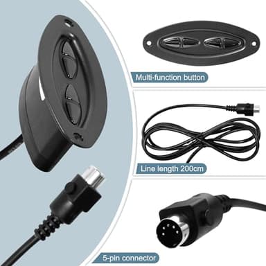 Fromann 4 Button 5 Pin Power Recliner Handle Remote for Lift Sofa Chairs Hand Controller Replacement - Image 4