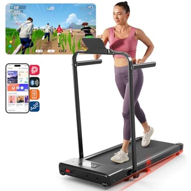 Walking Pad Treadmill with Incline and Handle Bar, 300lbs Capacity Folding Treadmills for Home Small Space 3.0 HP Under Desk Walking Pad Portable Compact Treadmill with Remote Control, APP - Image 7