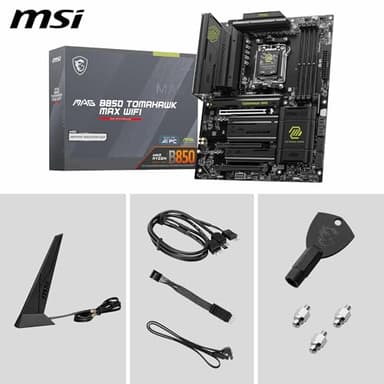 MSI MAG B850 Tomahawk MAX WiFi V1 Motherboard, ATX - Supports AMD Ryzen 9000/8000 / 7000 Processors, AM5-80A SPS VRM, DDR5 Memory Boost 8400+ MT/s (OC), PCIe 5.0 x16, M.2 Gen5, Wi-Fi 7, 5G LAN - Image 7