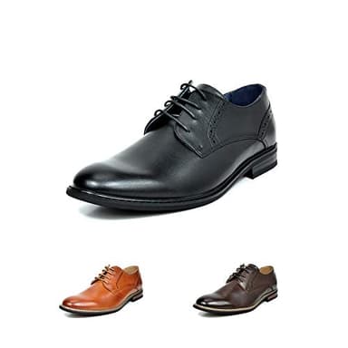 Bruno Marc Men's Prince-16 Black Leather Lined Dress Oxfords Shoes Size 11 M US - Image 8