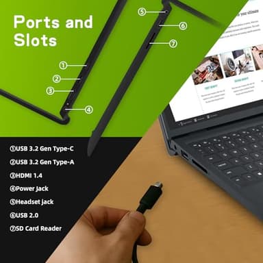 Dell Inspiron-3530 Touchscreen Business Laptop - 15.6" FHD, Intel 10-Core i7-1355U Processor, Intel Iris Xe, Numeric Keypad, w/DVD Drive, Win 11 Pro & MS Office Pro Lifetime(64GB RAM | 2TB SSD) - Image 6