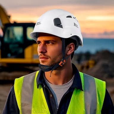 SAFEBUILDER Safety Helmet Hard Hat Adjustable Lightweight Vented Breathable Work Helmet for Men ANSI Z89.1 Approved Industrial & Construction (01-White Hard Hat Only) - Image 8