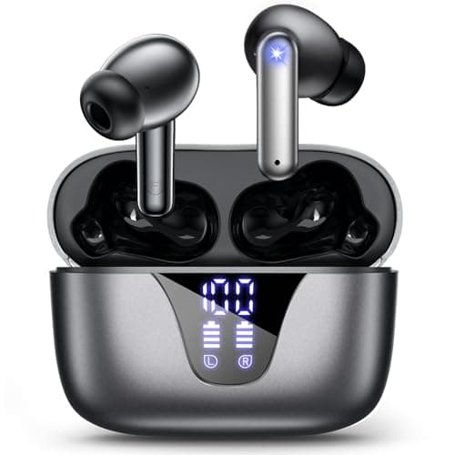 ZIUTY Wireless Earbuds, 2025 Bluetooth Headphones, 50hrs Stereo Deep Bass Ear Buds with Power Display Charging Case, buit in Mic, IPX5 Waterproof Headset for iPhone Andriod Phones - Image 1