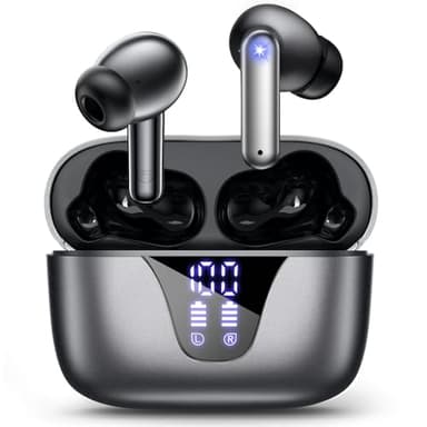 ZIUTY Wireless Earbuds, 2025 Bluetooth Headphones, 50hrs Stereo Deep Bass Ear Buds with Power Display Charging Case, buit in Mic, IPX5 Waterproof Headset for iPhone Andriod Phones - Image 1