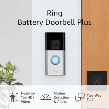 Ring Battery Doorbell Plus | Head-to-Toe HD+ Video, motion detection & alerts, and Two-Way Talk - Image 6