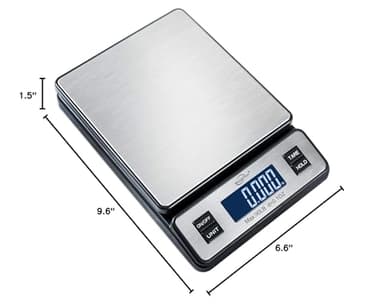 Weighmax W-2809 90 LB X 0.1 OZ Durable Stainless Steel Digital Postal Scale, Shipping Scale With AC adapter, 1 Pack - Image 5