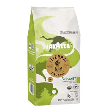 Lavazza ¡Tierra! Organic for Planet Whole Bean Coffee, Light Roast, 100% Arabica, 2.2 lb Bag (pack of 1) - Image 2