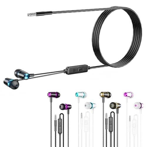 Kirababy Earbuds Wired with Microphone, 5 Pack Wired Headphones with Powerful Heavy Bass, High Definition, Earphones 3.5mm Jack - Image 1