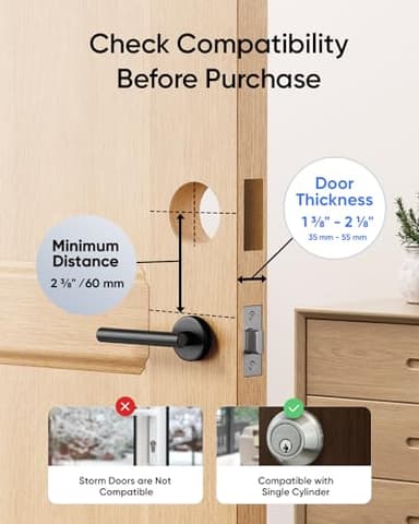eufy Security Video Smart Lock S330, 3-in-1 Camera+Doorbell+Fingerprint Keyless Entry Door Lock, Smart Wi-Fi Deadbolt for Front Door, App Remote Control, SD Card Required, Chime Included - Image 7