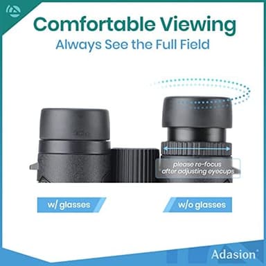 12x42 HD Binoculars for Adults High Powered with Phone Adapter and Tripod, Super Bright BAK4 Prism Waterproof Binoculars for Bird Watching Hunting Hiking Safari Travel Sports - Image 5