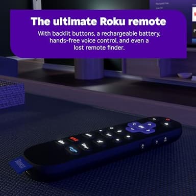 Roku Ultra - Ultimate Streaming Player - 4K Streaming Device for TV with HDR10+, Dolby Vision & Atmos - Bluetooth & Wi-Fi 6- Rechargeable Voice Remote Pro with Backlit Buttons - Free & Live TV - Image 4