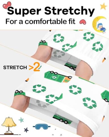 DAUGHTER QUEEN Boys Pajamas 18-24 Months Garbage Truck PJs Cotton Long Sleeve Pj Sets Baby Toddler Sleepwear Dump Truck Jammies Sleeping Clothes Outfits 18m/Mo 24m/Mth - Image 3