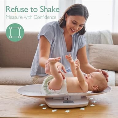 Momcozy Multi-Functional Baby Scale for Toddler, Children, Pet, Adult, Removable Scales for Body Weight & Height Measurement, Perspectives Switch, 5 Units, Digital LED Screen, Auto-Off, Up to 330lb - Image 6