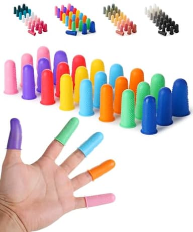 Mr. Pen- Hot Glue Gun Finger Protectors, 24 pcs, Silicone Thimble Finger Guard for Hot Glue - Image 1