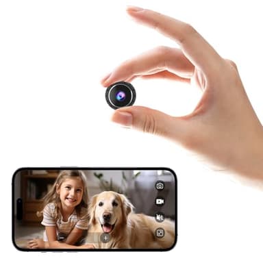 2K Mini Camera, HD Hidden Camera, WiFi Wireless Nanny Cam for Pet, Baby, Office Security, Micro Small Monitor Camera with App Control, Cloud Storage & SD Storage - Image 1
