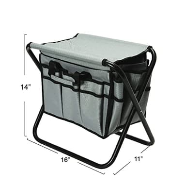 Household Essentials Household Essentials Collapsible Utility Stool, Gray - Image 3