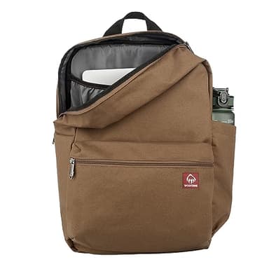 WOLVERINE Lightweight, Water Resistant Rugged Laptop Backpack for Travel or Work, Classic-Chestnut, 24L - Image 6