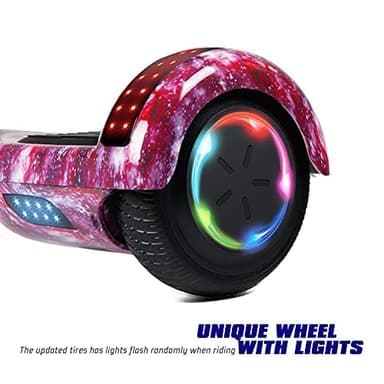 LIEAGLE Hoverboard, 6.5" Self Balancing Scooter Hover Board with Many Certified Wheels LED Lights for Kids Adults(star purple) - Image 4
