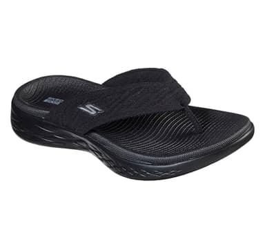 Skechers On The Go 600Sunny Womens Sandal 9 BM US BlackBlack - Image 1