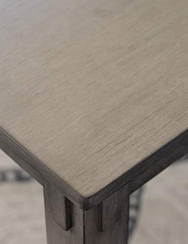 Signature Design by Ashley Bridson Modern 6 Piece Dining Set, Includes Dining Table, 4 Chairs & Bench, Gray - Image 9