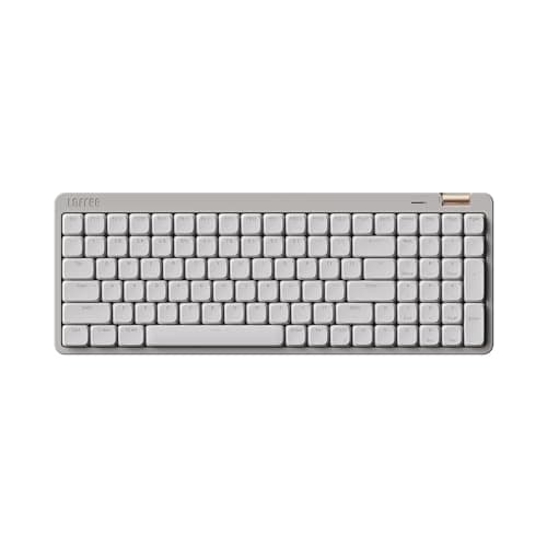 Flow Lite 100 Keys Low Profile Mechanical Keyboard, Swappable Rechargeable Wireless Keyboard with 2.4G Receiver, Bluetooth and Wired Connection for Windows, Mac/Specter Linear Switches (Marble) - Image 1