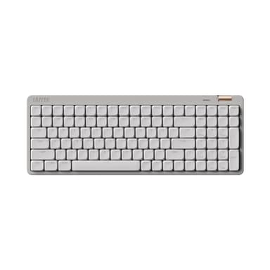 Flow Lite 100 Keys Low Profile Mechanical Keyboard, Swappable Rechargeable Wireless Keyboard with 2.4G Receiver, Bluetooth and Wired Connection for Windows, Mac/Specter Linear Switches (Marble) - Image 1