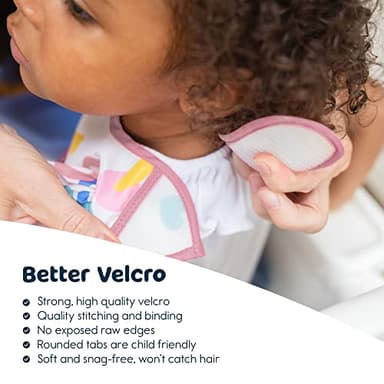 Tiny Twinkle Mess Proof Baby Bibs for Eating – Waterproof, Wipeable Toddler Bibs with Pocket – Baby Food Bibs for Girls & Boys(3 Pack,Unicorn) - Image 7