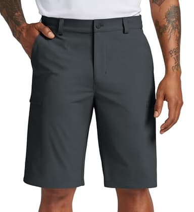 Willit Men's Golf Shorts Stretch Dress Shorts Cargo Quick Dry Athletic Casual Shorts with Pockets 11" Deep Gray 36W - Image 3