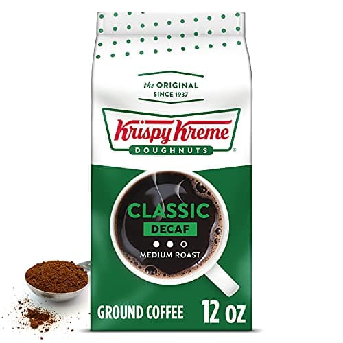 Krispy Kreme Doughnuts Classic Decaf Ground Coffee, Bagged 12oz - Image 1